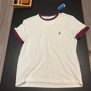 Men’s white Nautica t shirt performanceNWT